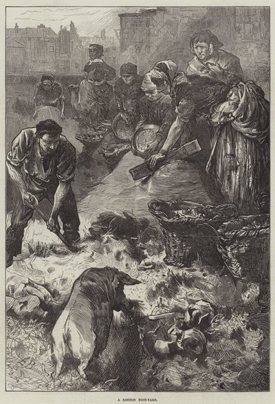 A London Dust-Yard by Edwin Buckman
